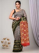 Chanderi Silk Multi Colour Casual Wear Printed Saree